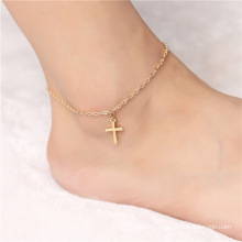 Shangjie OEM Summer personality all-match popular anklet simple cross best friend anklet iced anklets